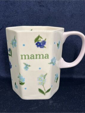 Anthropologie 'mama' Floral Ceramic Mug